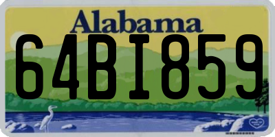 AL license plate 64BI859