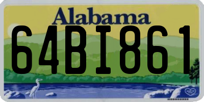 AL license plate 64BI861