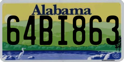 AL license plate 64BI863