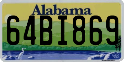 AL license plate 64BI869