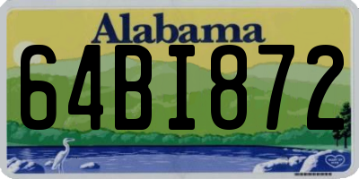 AL license plate 64BI872