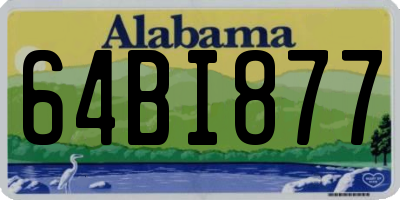 AL license plate 64BI877