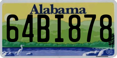 AL license plate 64BI878