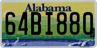 AL license plate 64BI880