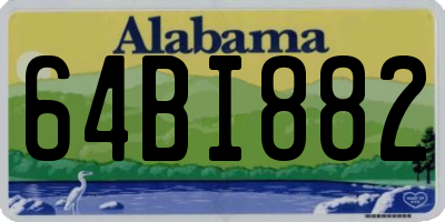 AL license plate 64BI882