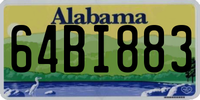 AL license plate 64BI883