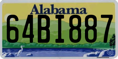 AL license plate 64BI887