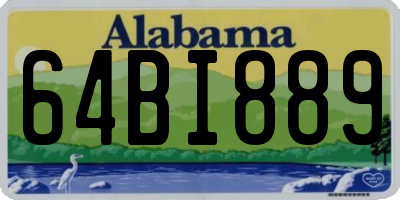 AL license plate 64BI889