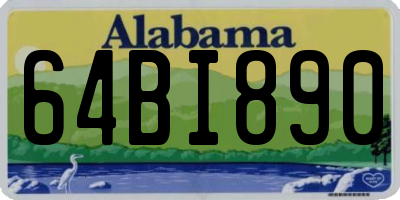 AL license plate 64BI890