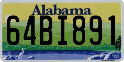 AL license plate 64BI891