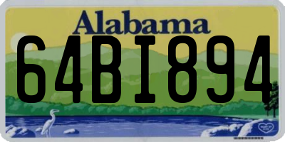 AL license plate 64BI894