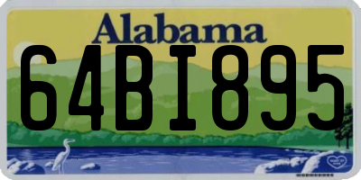 AL license plate 64BI895