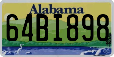 AL license plate 64BI898