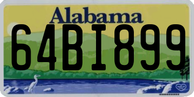 AL license plate 64BI899