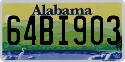 AL license plate 64BI903