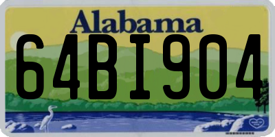 AL license plate 64BI904