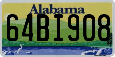 AL license plate 64BI908