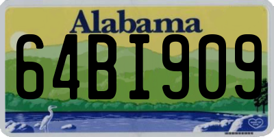 AL license plate 64BI909