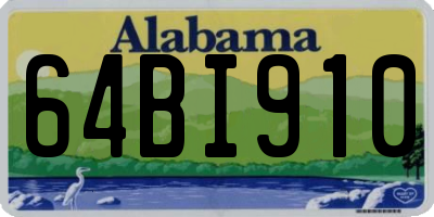 AL license plate 64BI910