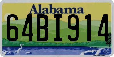 AL license plate 64BI914