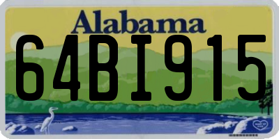 AL license plate 64BI915