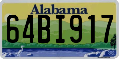 AL license plate 64BI917