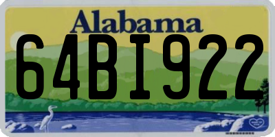 AL license plate 64BI922