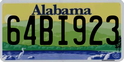 AL license plate 64BI923