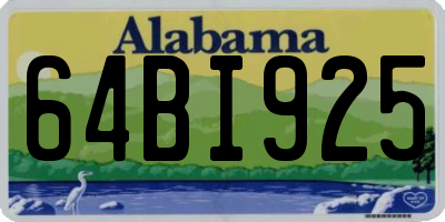 AL license plate 64BI925