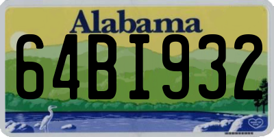 AL license plate 64BI932