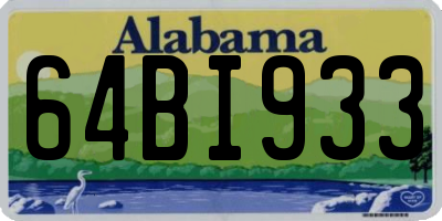 AL license plate 64BI933