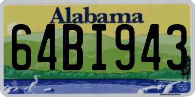 AL license plate 64BI943
