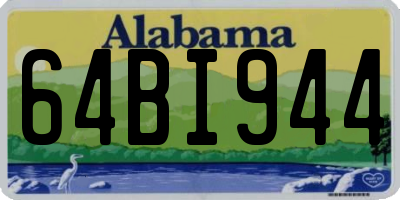 AL license plate 64BI944