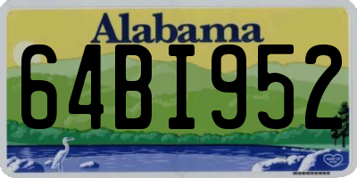 AL license plate 64BI952