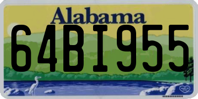 AL license plate 64BI955