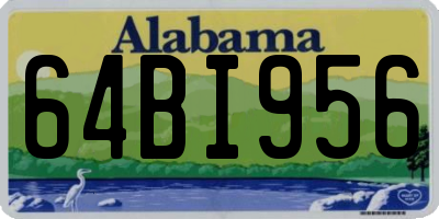 AL license plate 64BI956