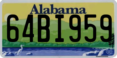 AL license plate 64BI959