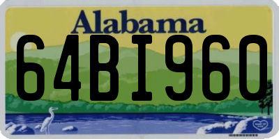 AL license plate 64BI960