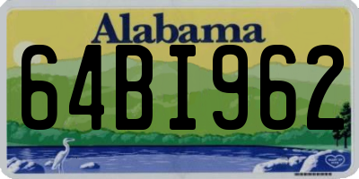 AL license plate 64BI962
