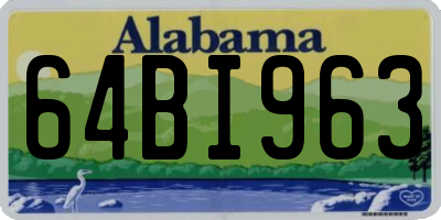 AL license plate 64BI963