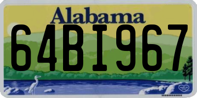 AL license plate 64BI967