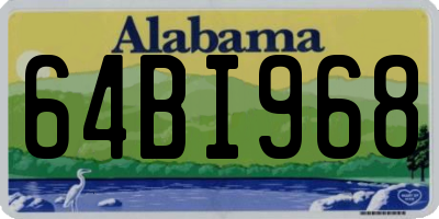 AL license plate 64BI968