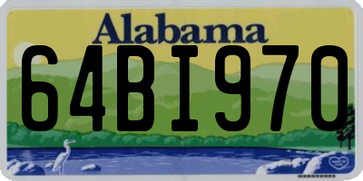 AL license plate 64BI970