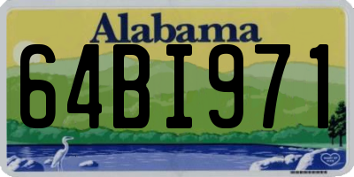 AL license plate 64BI971