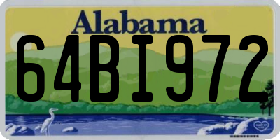 AL license plate 64BI972