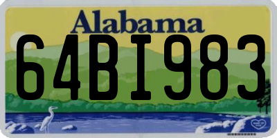 AL license plate 64BI983