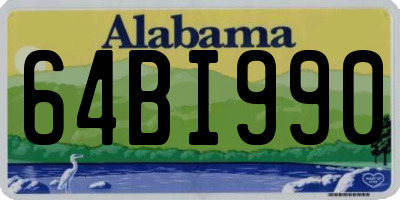 AL license plate 64BI990