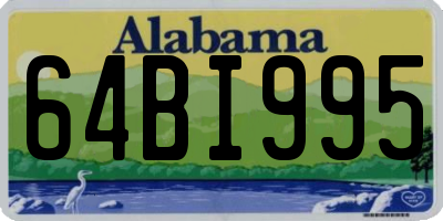 AL license plate 64BI995