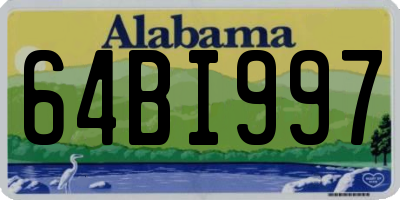 AL license plate 64BI997
