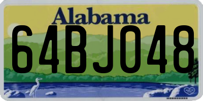 AL license plate 64BJ048